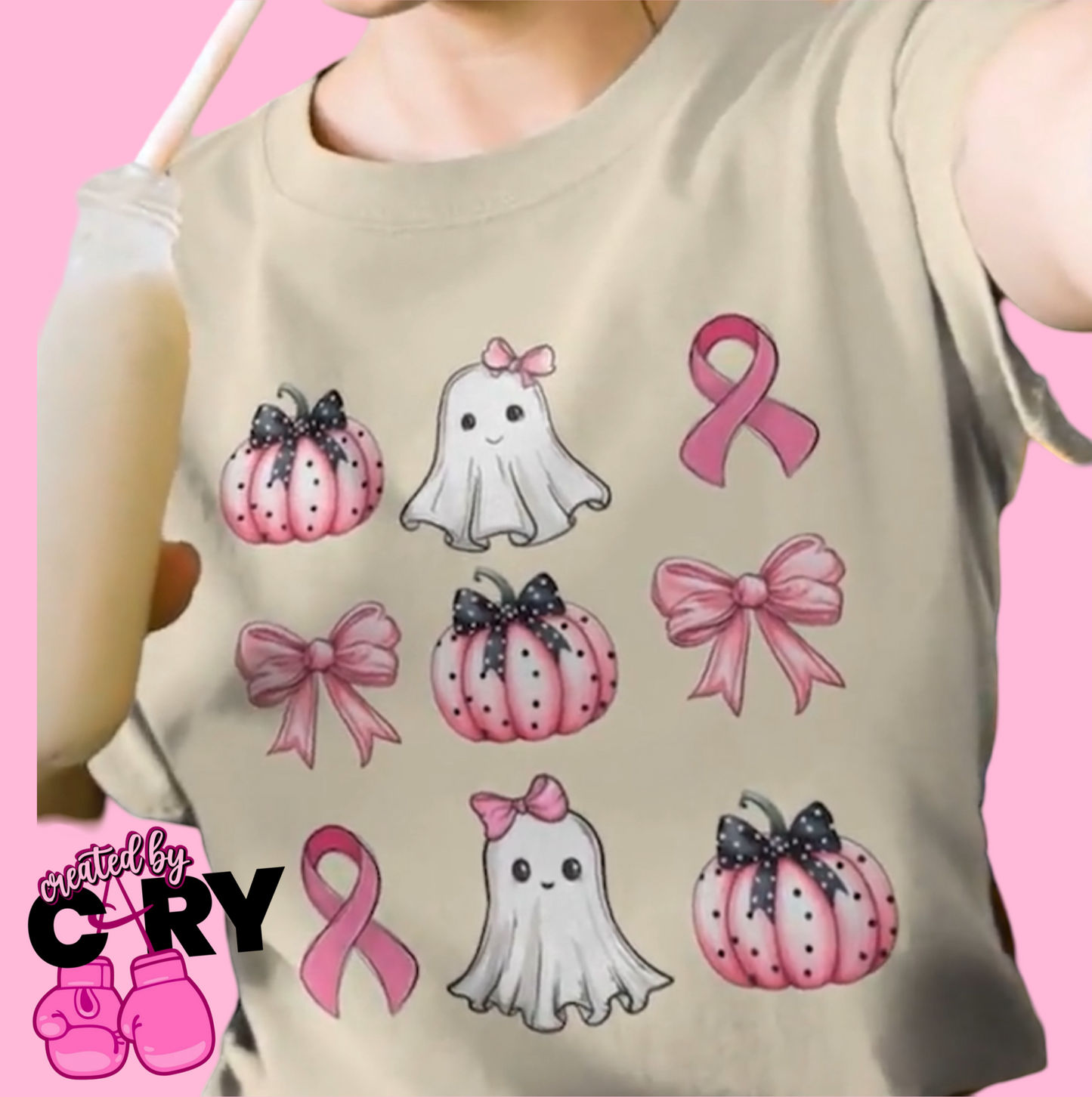 Breast Cancer Awareness Halloween T-Shirt