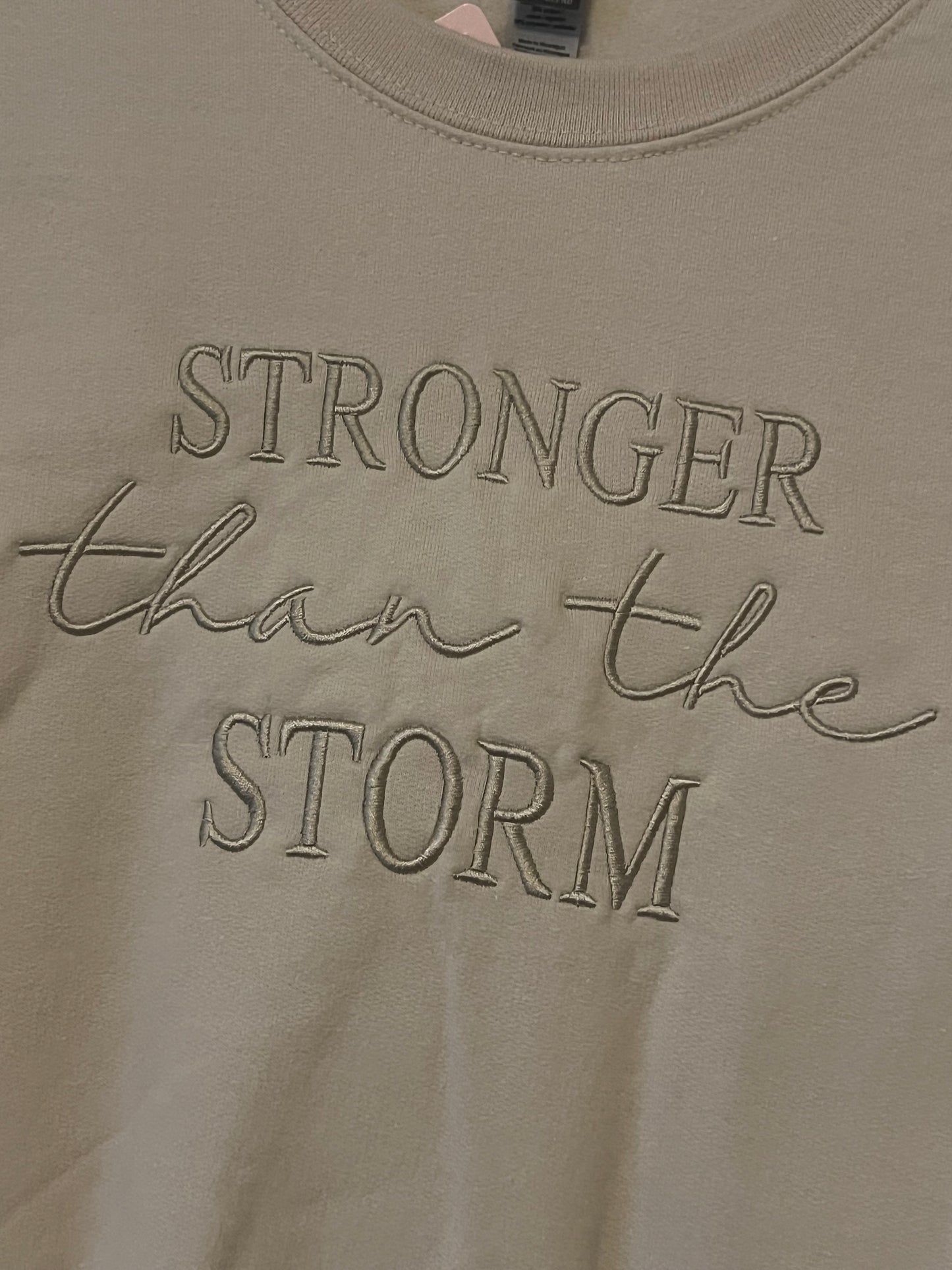 STRONGER than the STORM Embroidered Sweatshirt