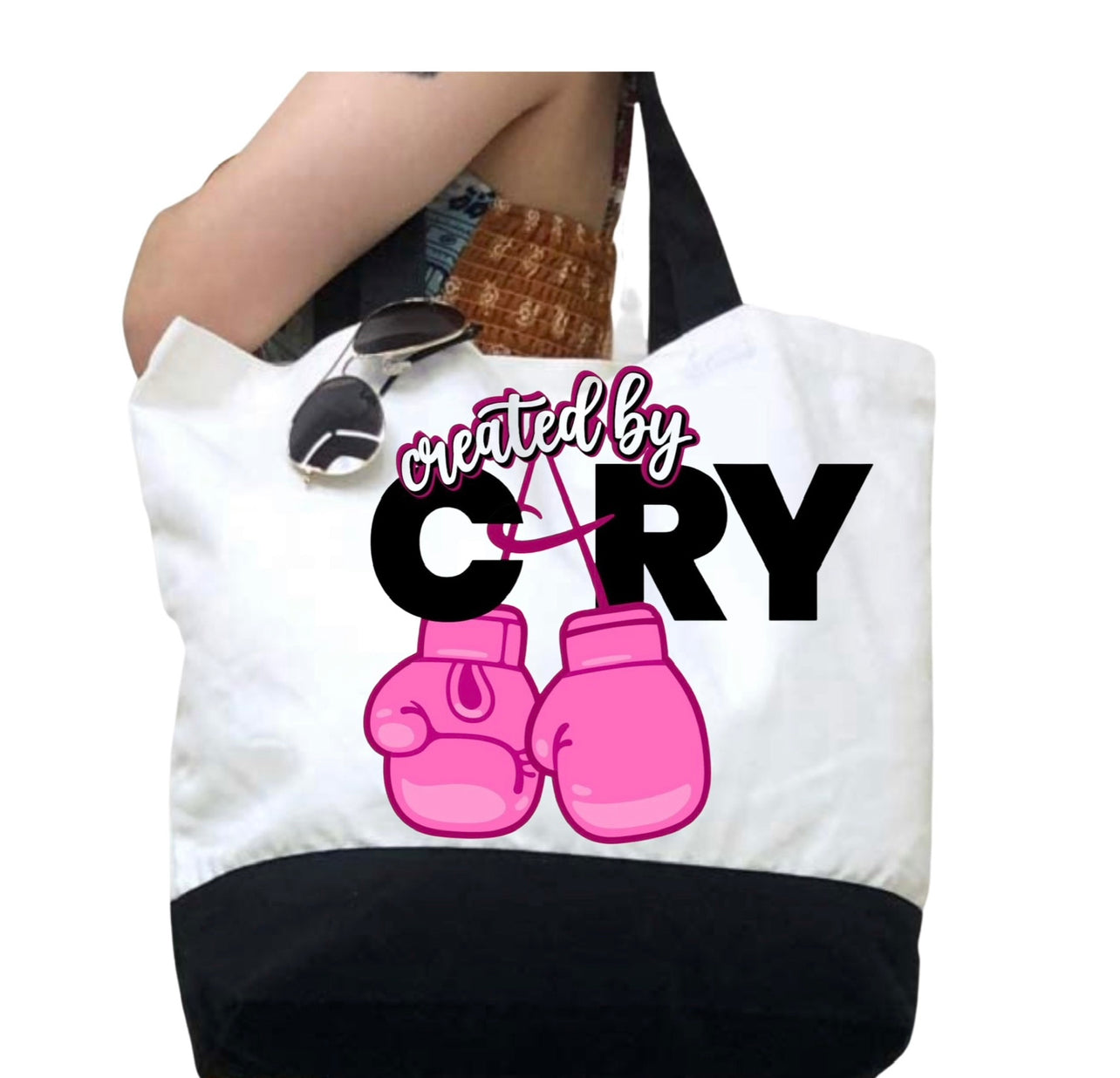 CreatedByCary merch tumblers/tote bags/hats/drawstring bag