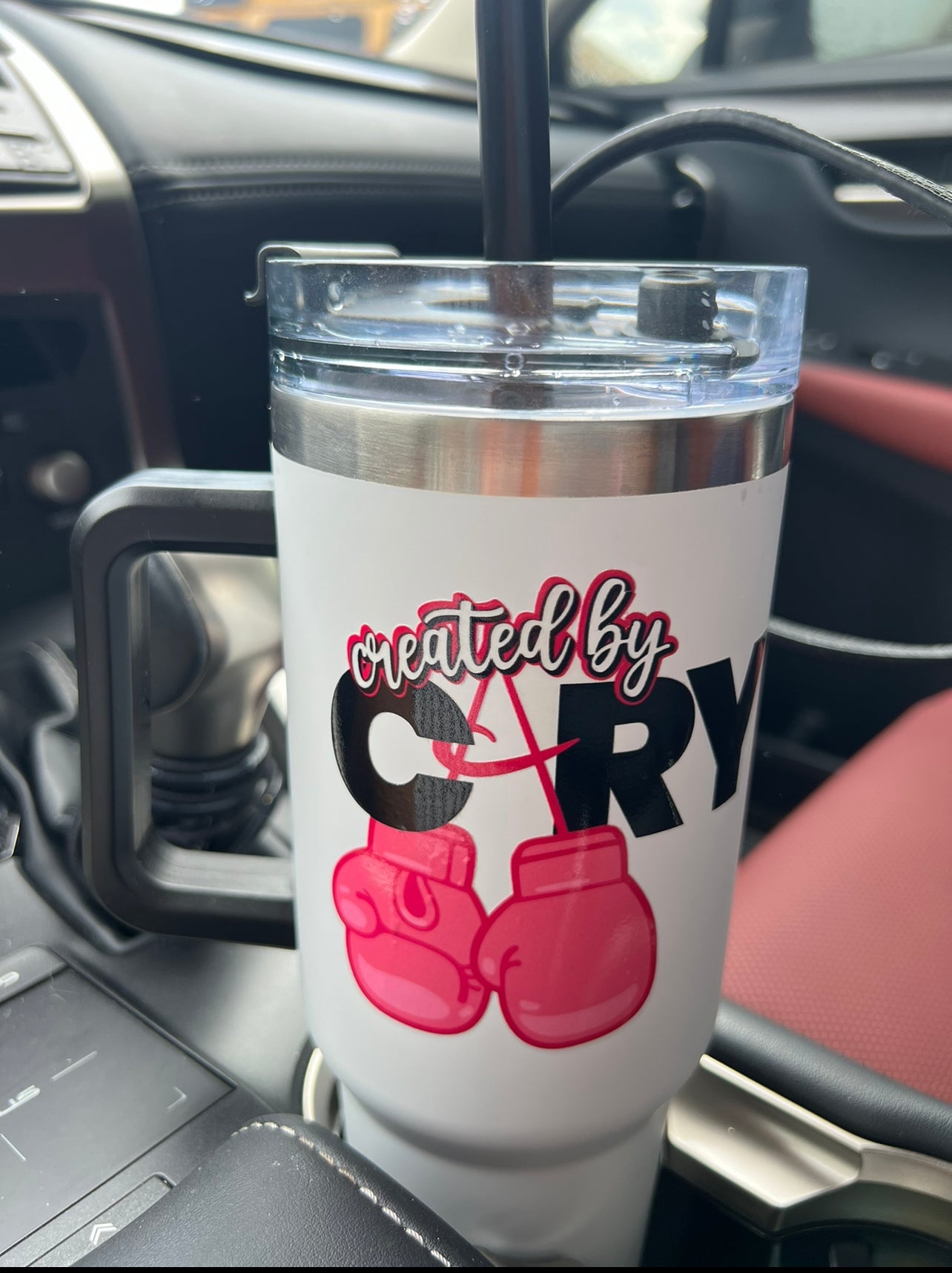 CreatedByCary merch tumblers/tote bags/hats/drawstring bag
