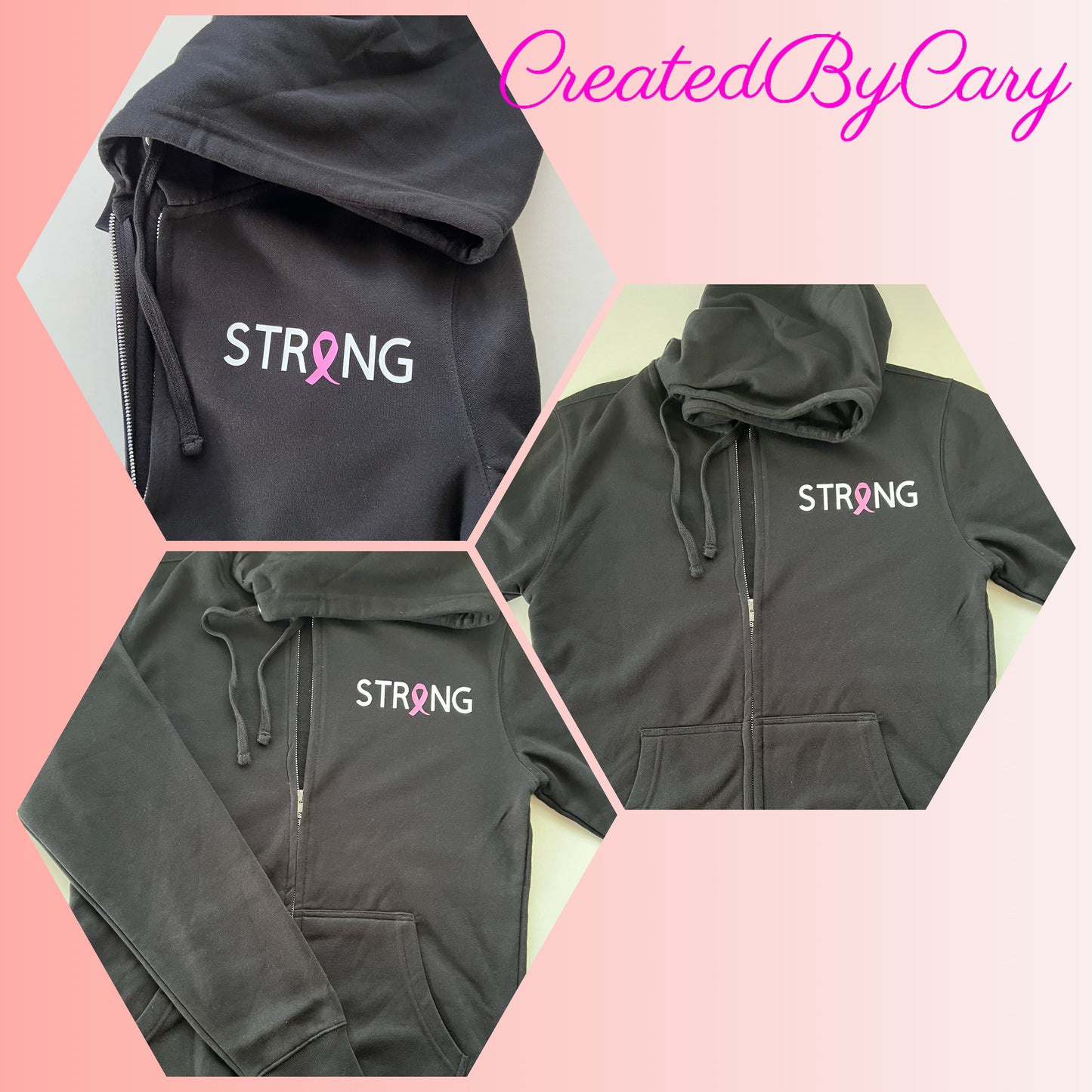 STRONG unisex full-zip hoodie