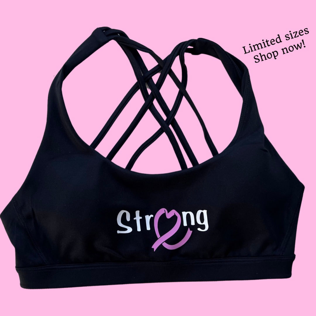 STRONG breast cancer Sports Bra