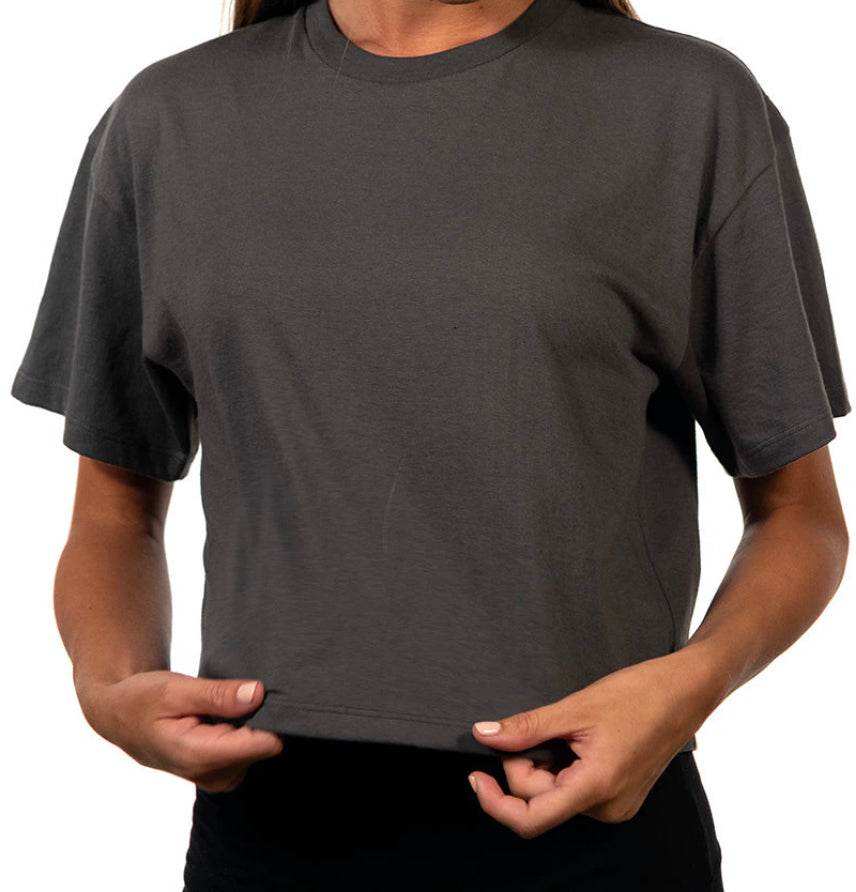 LOVE breast cancer crop top