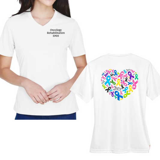Cancer Awareness multi-color ribbons dri-fit shirts