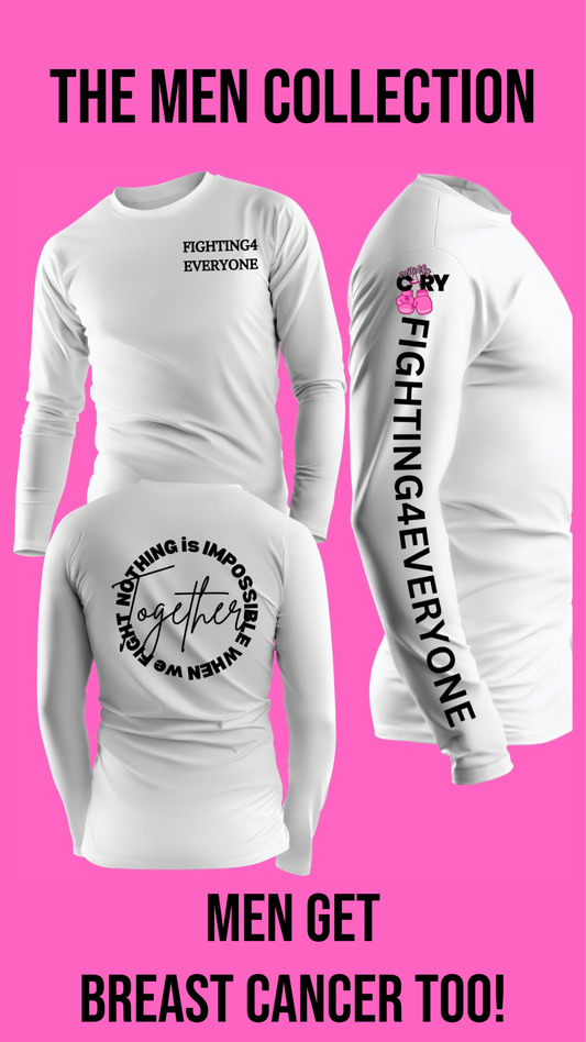 FIGHTING4EVERYONE white dri fit long sleeve shirt