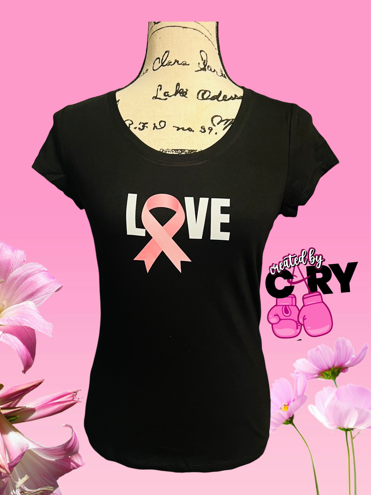 LOVE Breast Cancer tee