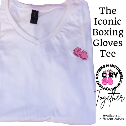 Embroidered Iconic Boxing Gloves Tee