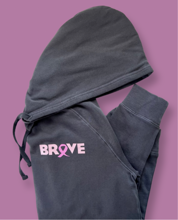 BRAVE breast cancer unisex hoodie sweatshirt