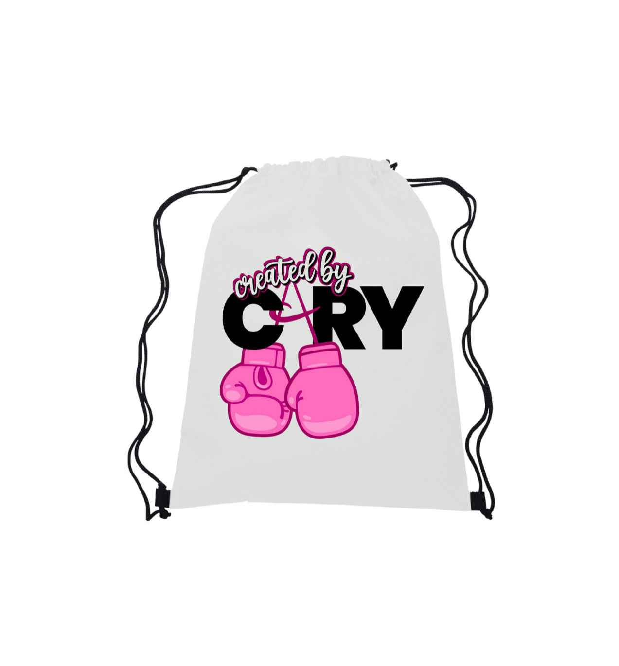 CreatedByCary merch tumblers/tote bags/hats/drawstring bag
