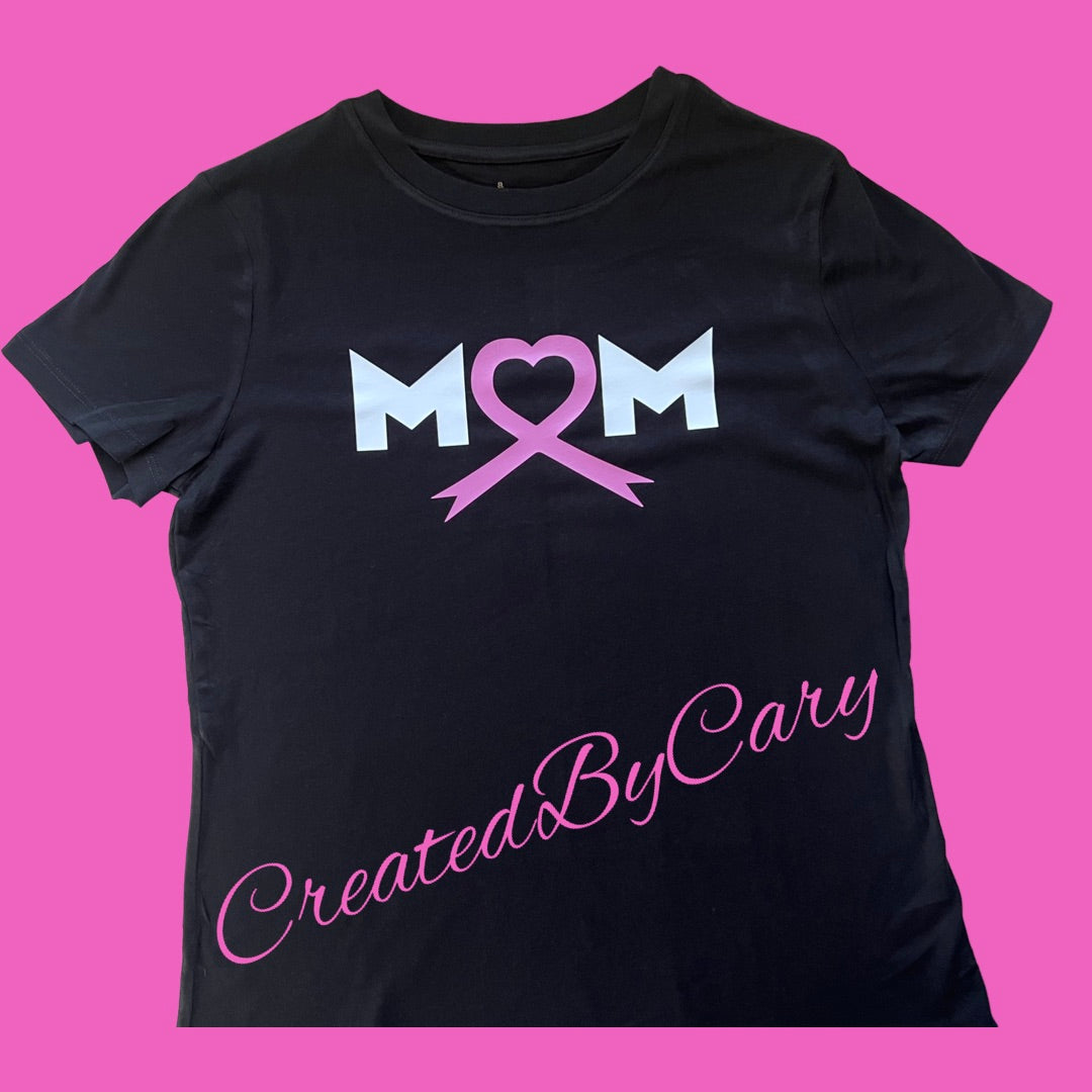 MOM breast cancer T-shirt