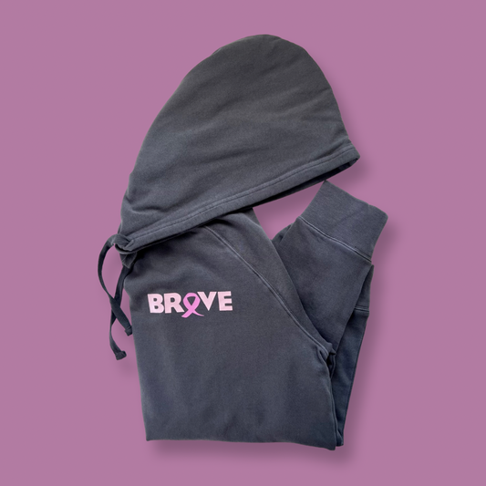 BRAVE breast cancer unisex hoodie sweatshirt