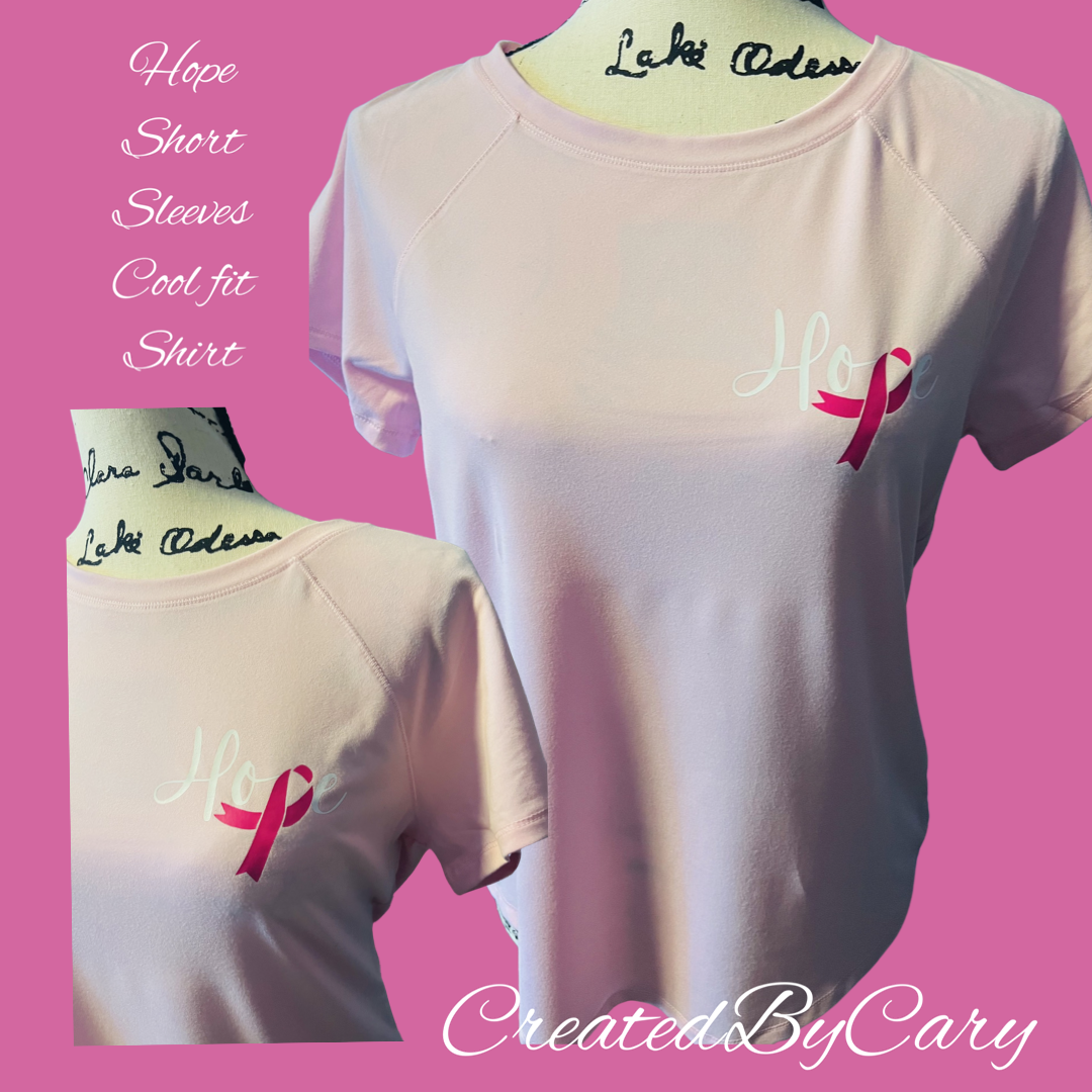 HOPE breast cancer cool fit short sleeves shirt